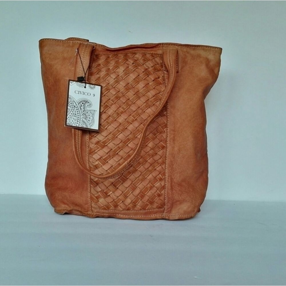Civico 9 Women's Distressed  Purse‎ Tote Bag Genuine Leather $149